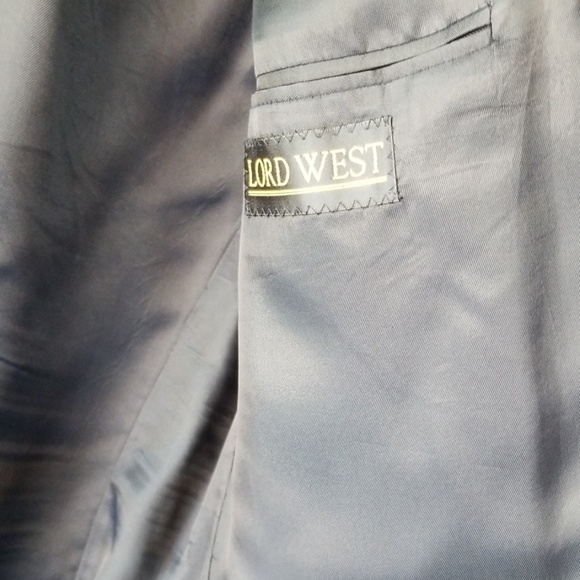 Men's Lord West Suit Jacket Dark Grey Size 42 Long - Picture 2 of 3